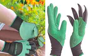 Садовые перчатки с когтями Garden Genie