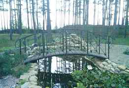 Мост (мостик) для сада (пруда водоема) ландшафтный