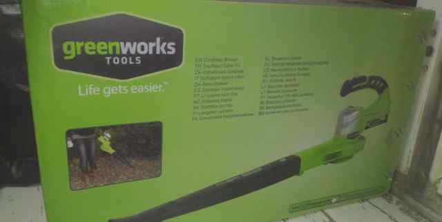 Воздуходувка беспроводная новая Greenworks
