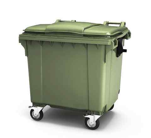 Передвижной мусорный контейнер (бак) 1100 литров