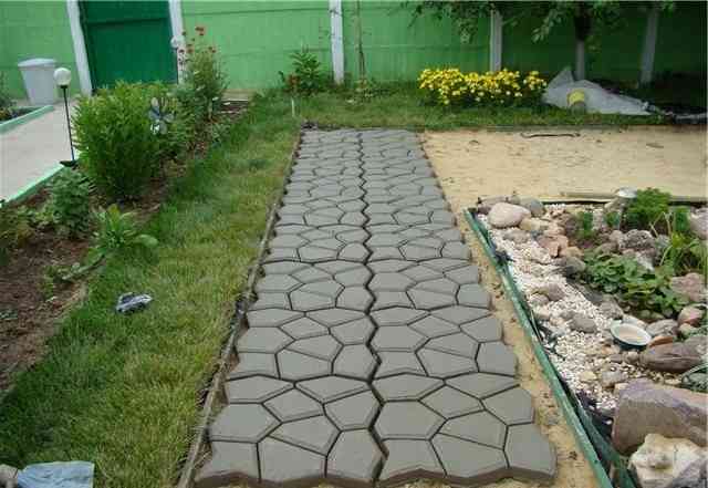 Для садовой плитки Форма "дорожка" для загородного