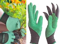 Садовые перчатки С когтями для сада garden genie g