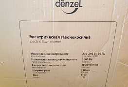 Газонокосилка электрическая denzel 96601
